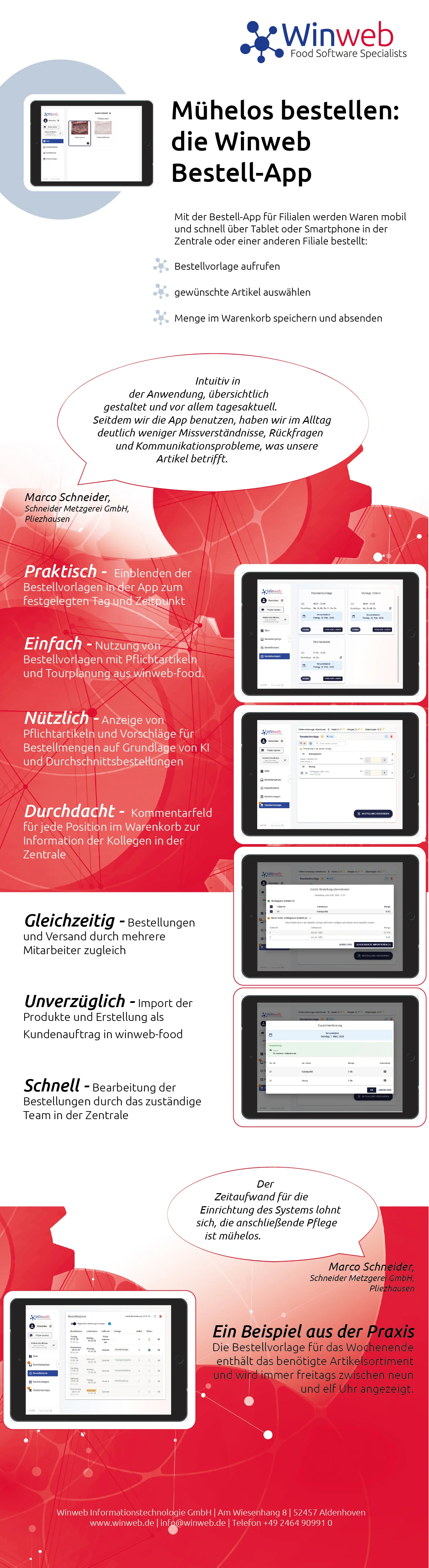 Winweb Bestell-App